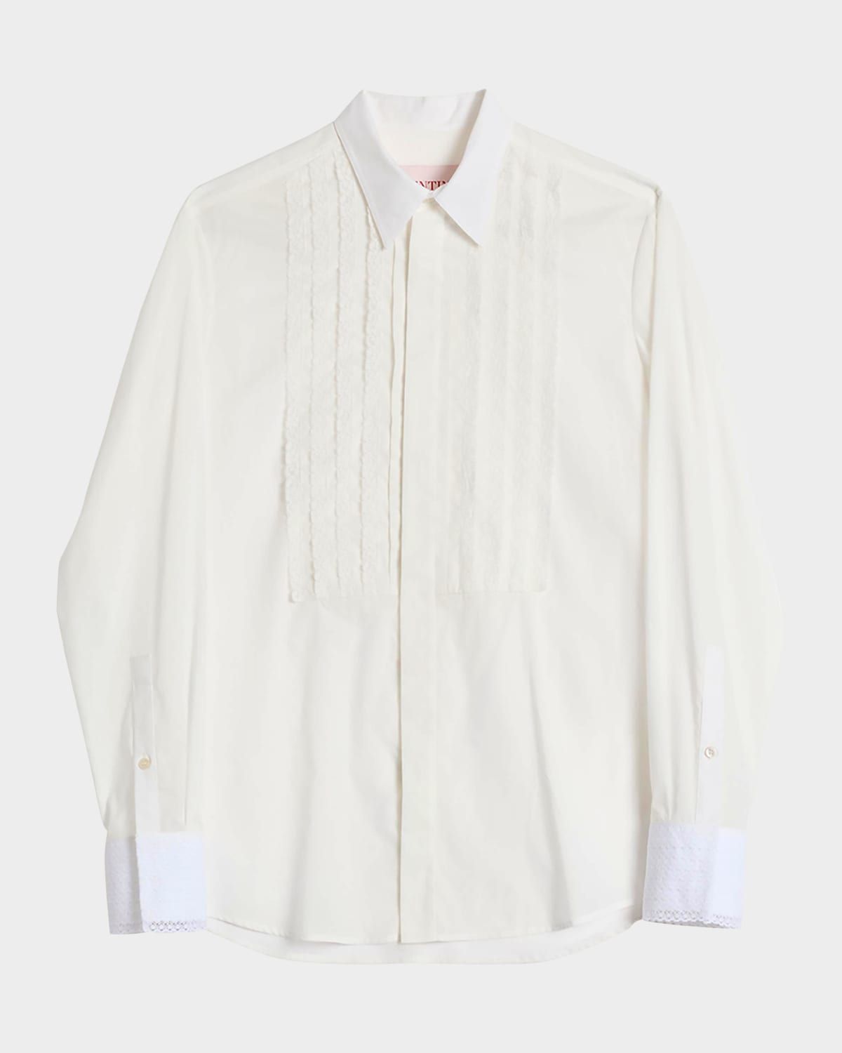 Men & apos;s Lace-Plastron Tuxedo Shirt