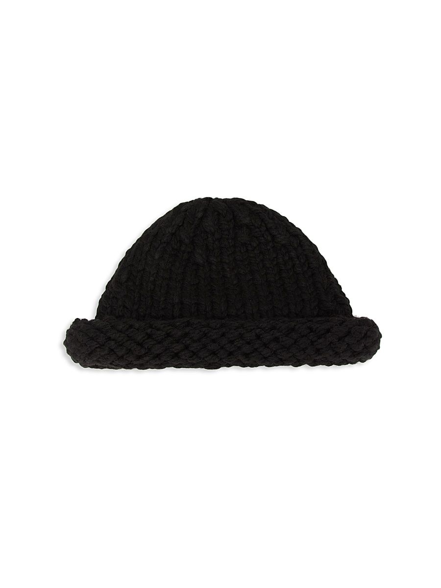 Men's Island Ties Hand-Knitted Rebel Hat - Black