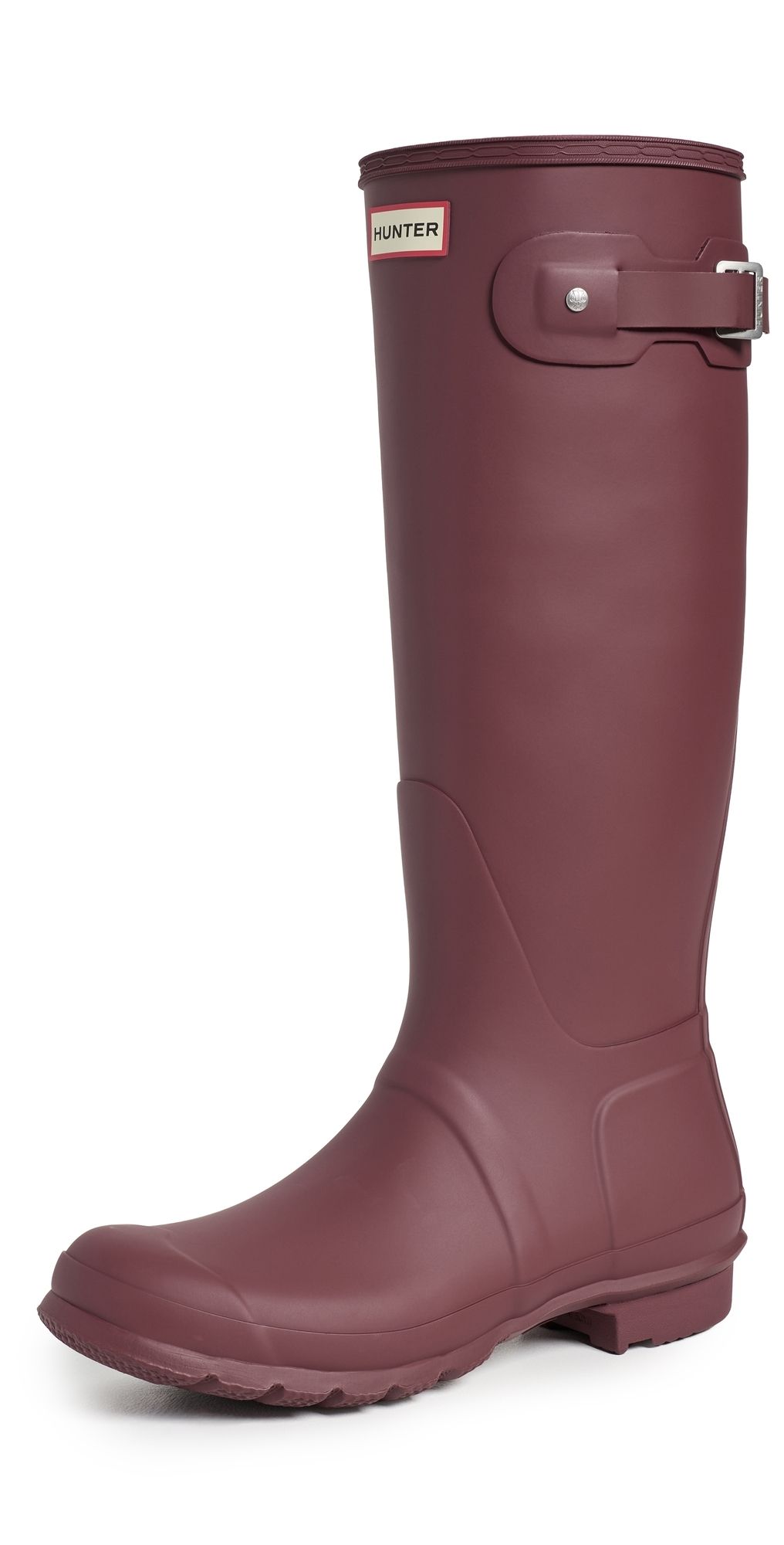 Hunter Boots Original Tall Rain Boots Dark Red 8