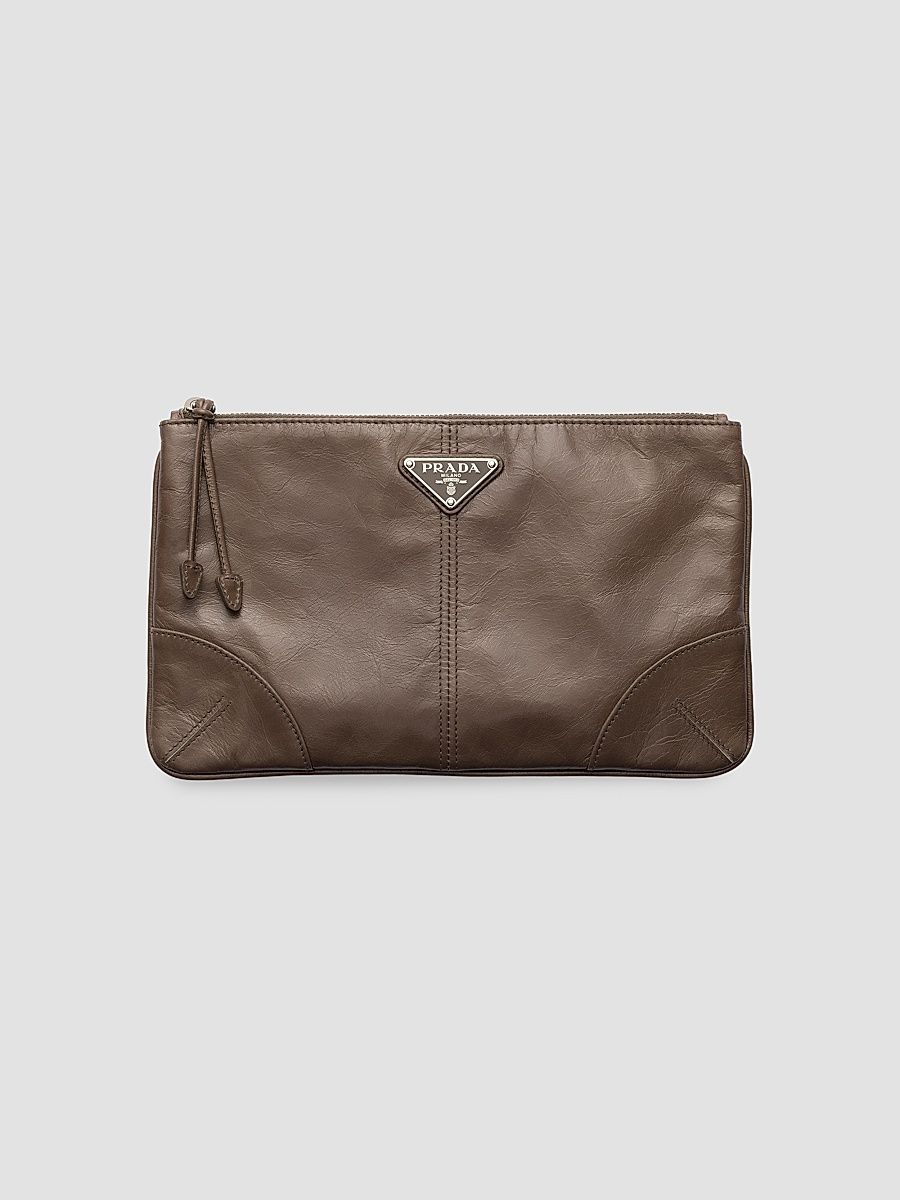 Men's Leather Pouch - Brown