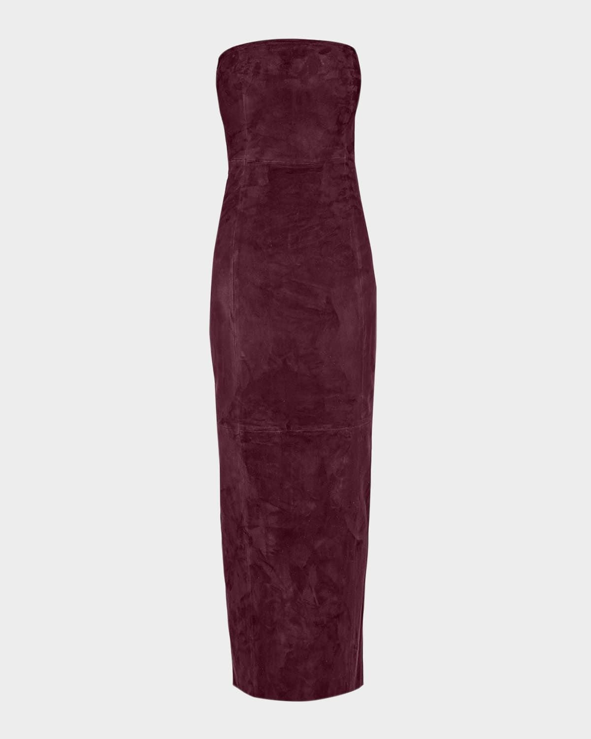 Venus Strapless Stretch Suede Dress