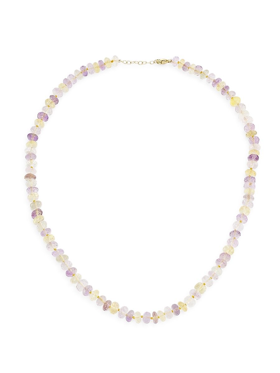 Women's Oracle 14K Yellow Gold & Ametrine Beaded Necklace - Ametrine Crystal