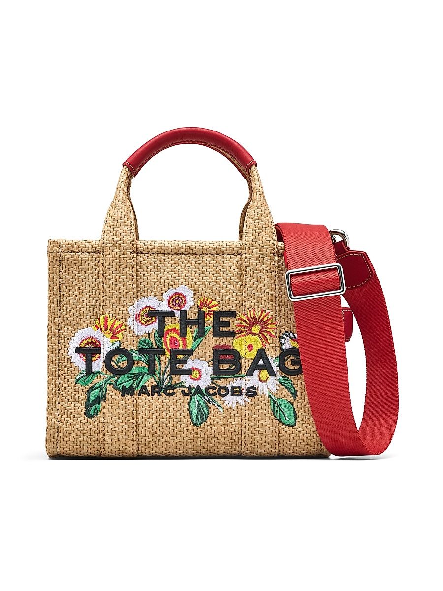 Women's The Daisy Woven Small Tote Bag - Natural