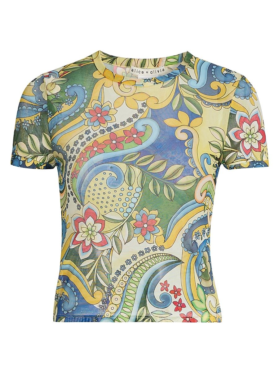 Women's Tess Crewneck T-Shirt - Heat Wave - Size XL