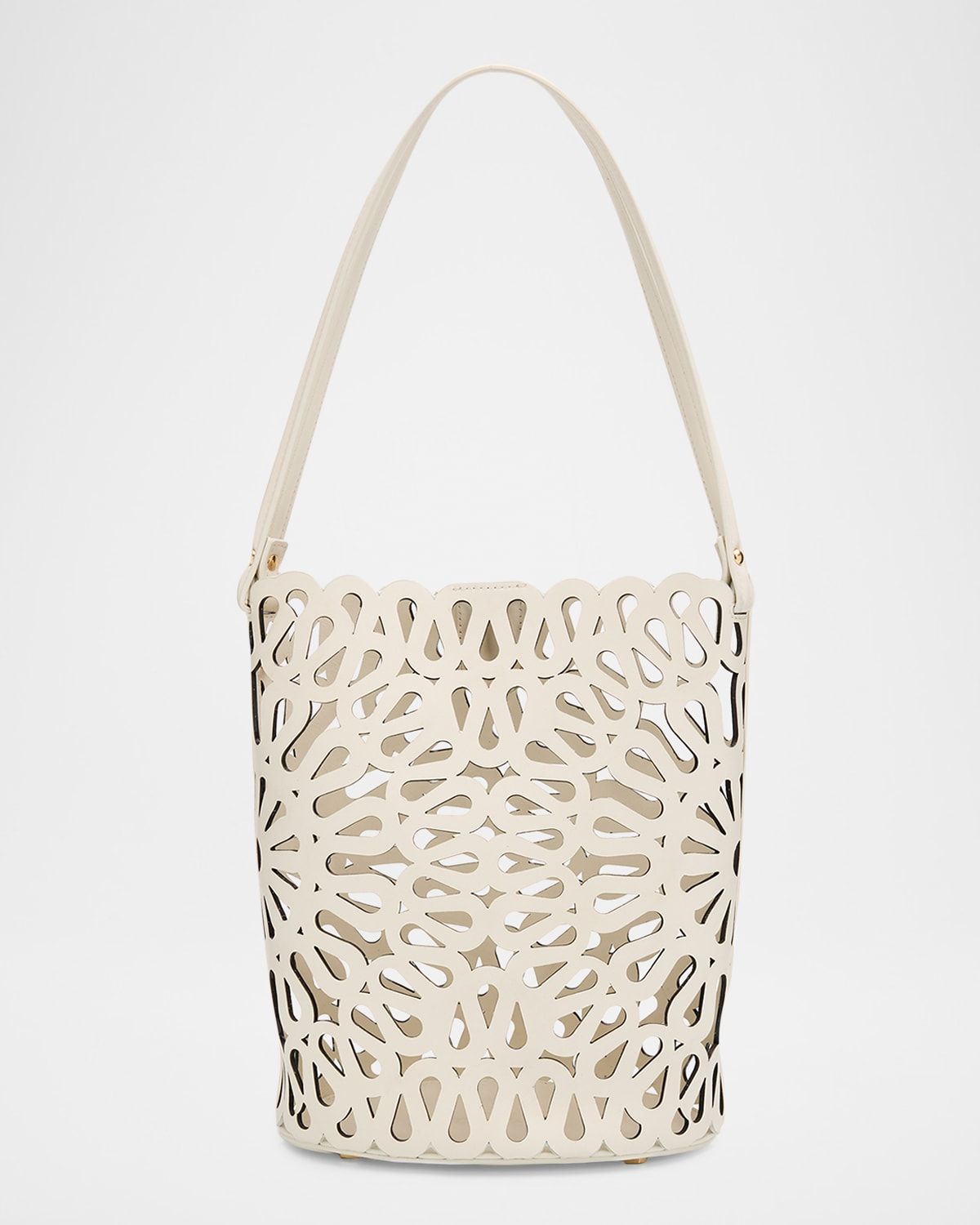 McCall Laser Cutout Leather Shoulder Bag