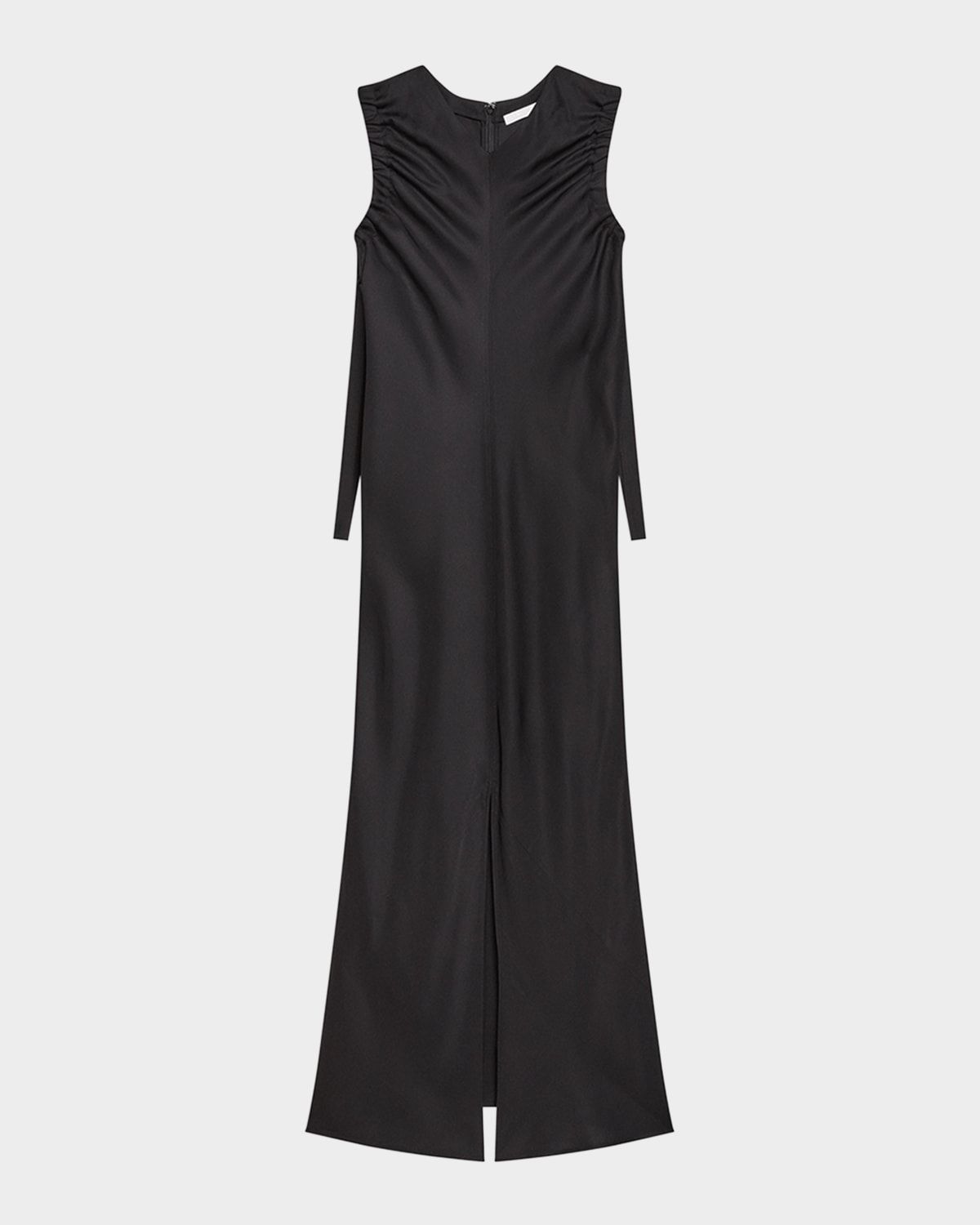 Ruched Sleeveless Maxi Dress