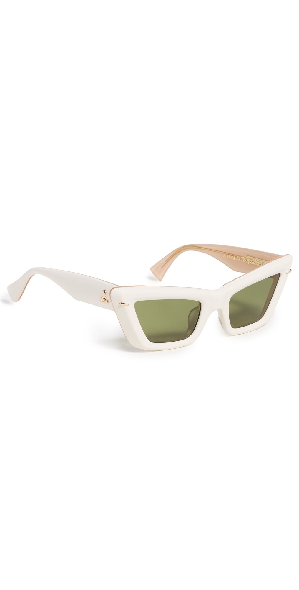 Le Specs Le Specs x Alemais Lucia Sunglasses Ecru One Size