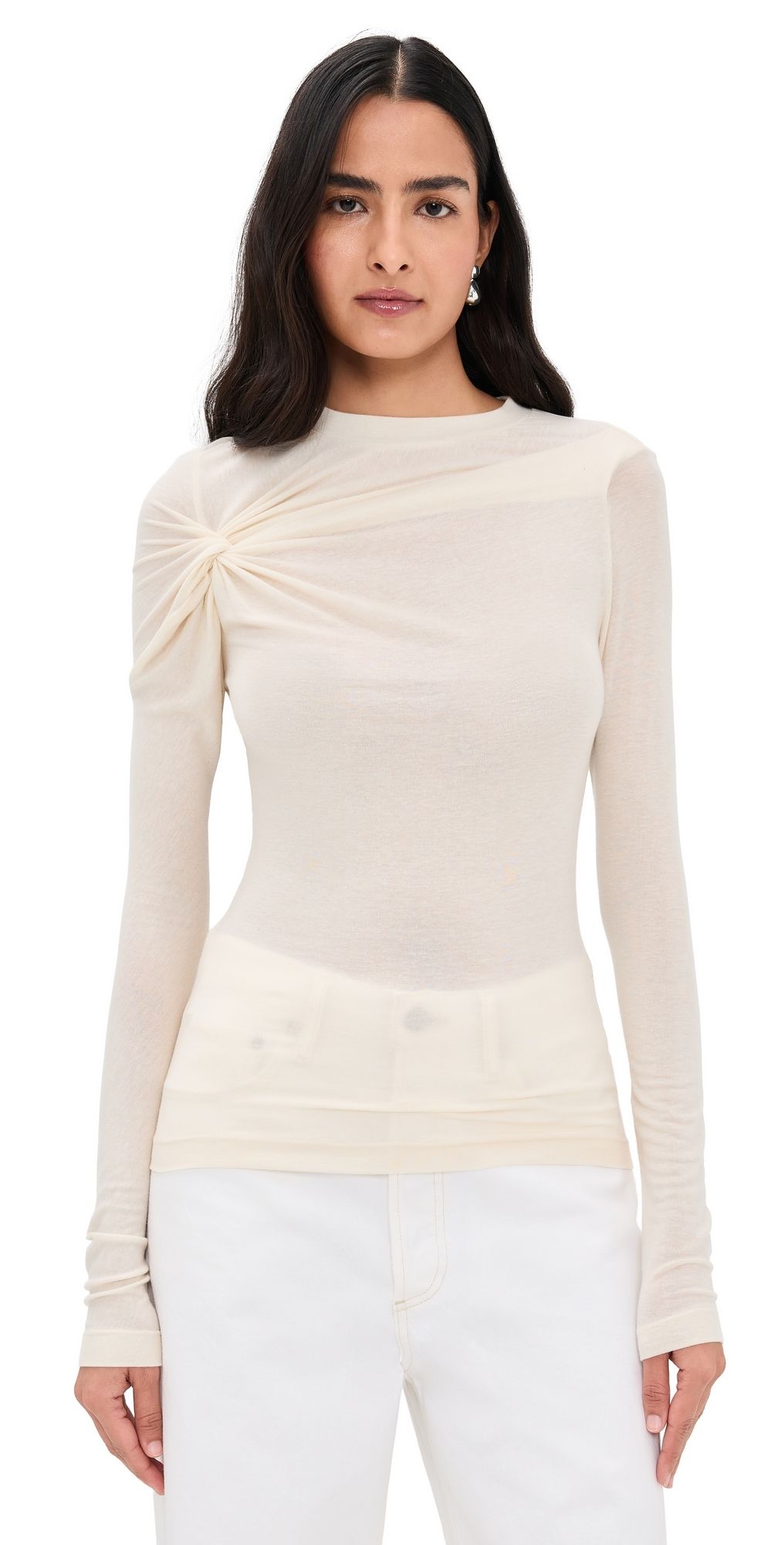 AGOLDE Lissa Long Sleeve Tee Black XL