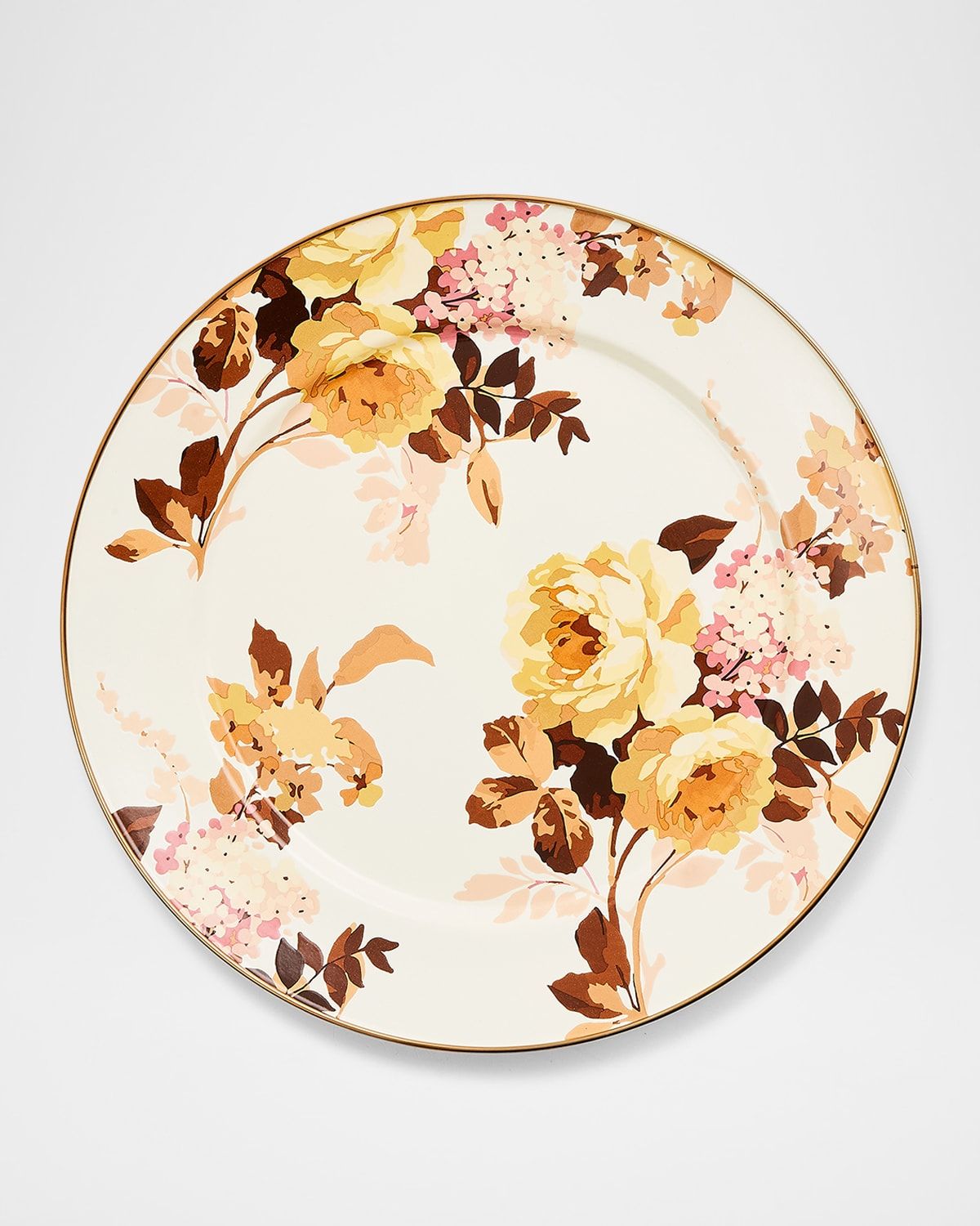Wild Rose White Charger Plate