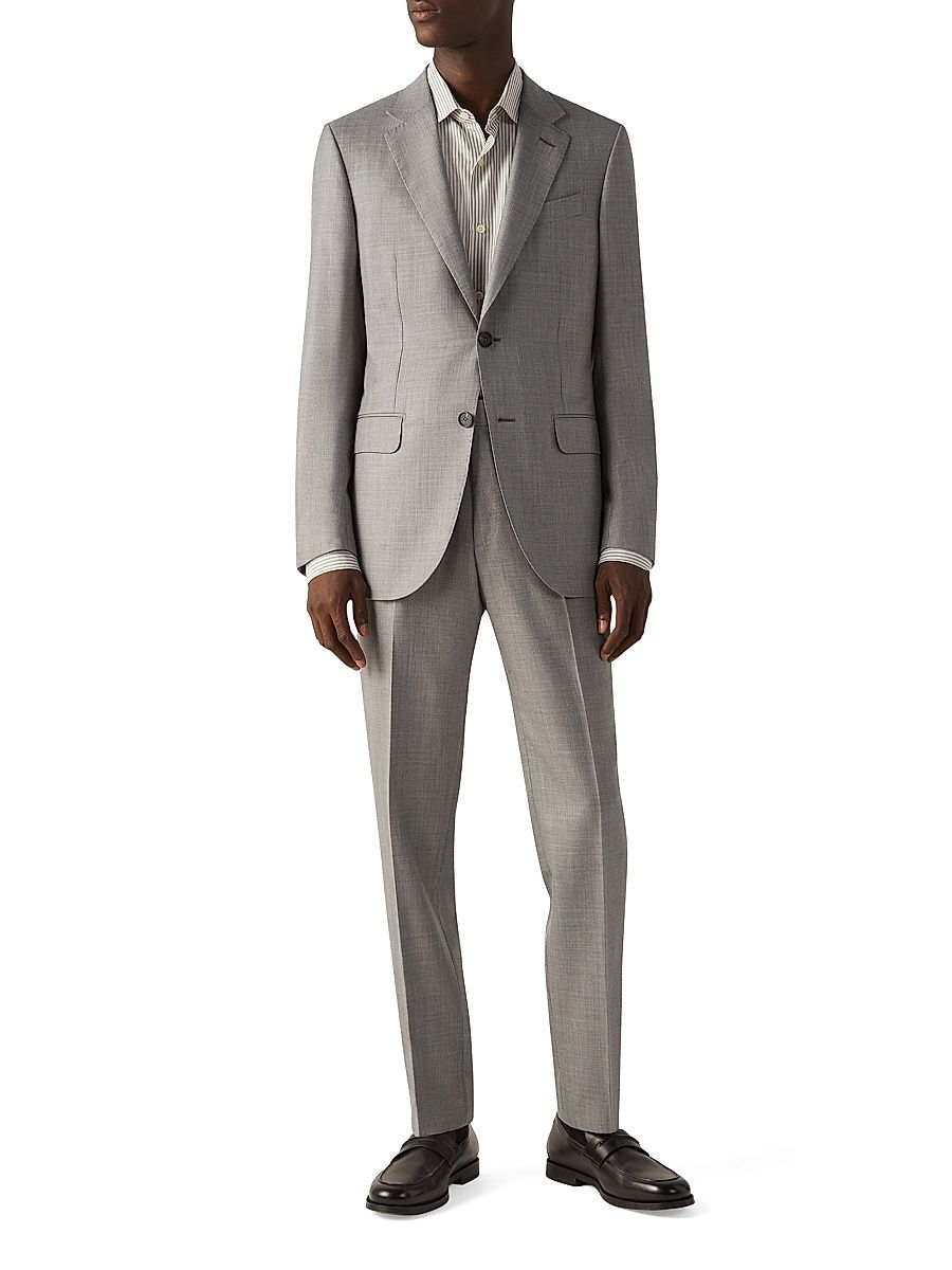 Men's Oasi Cashmere Suit - Grey - Size 48