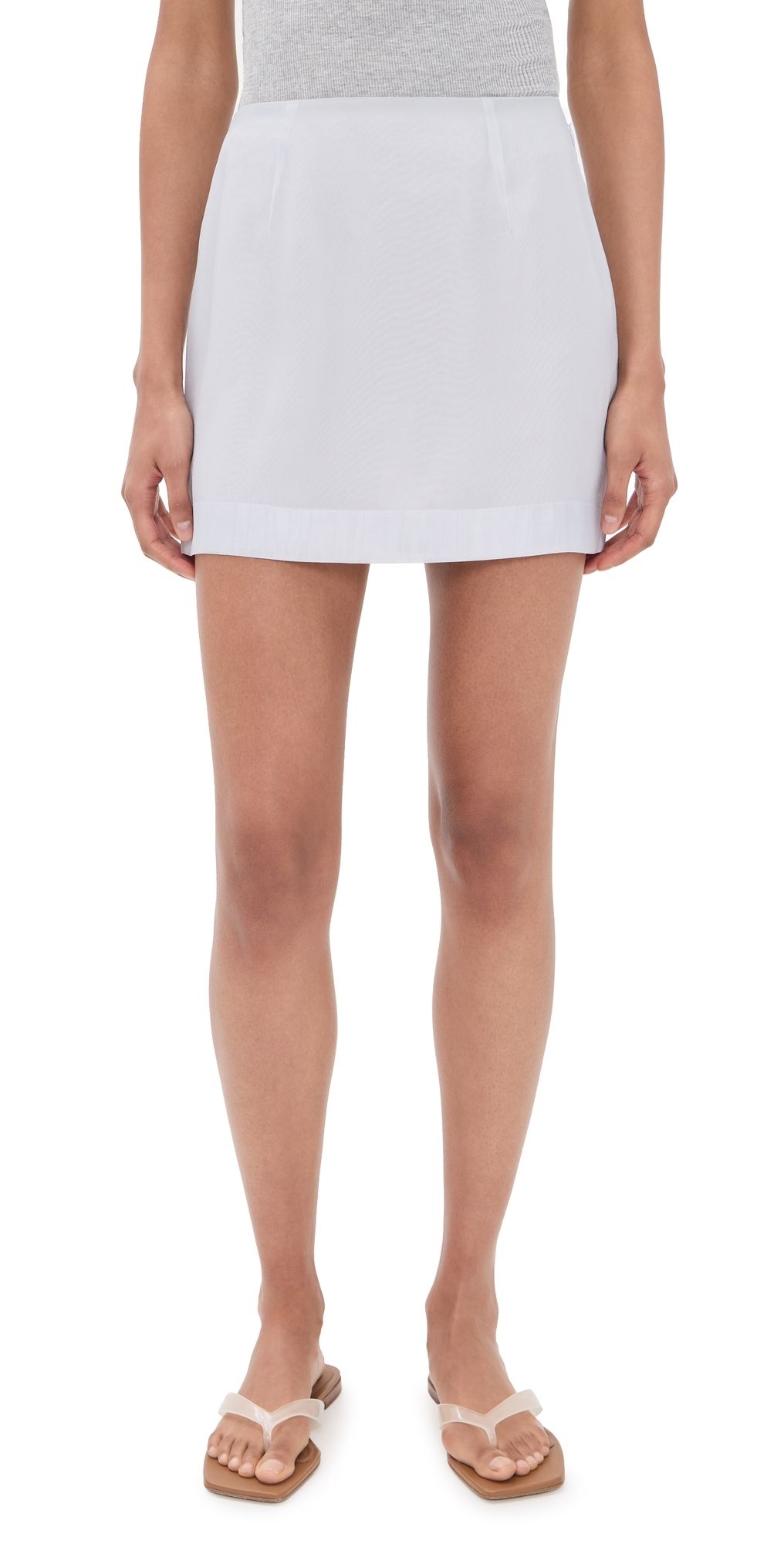 rag & bone Piper Organza Mini Skirt Grey 0