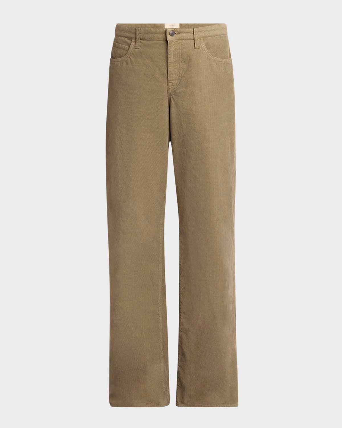 Eglitta Corduroy Straight-Leg Pants