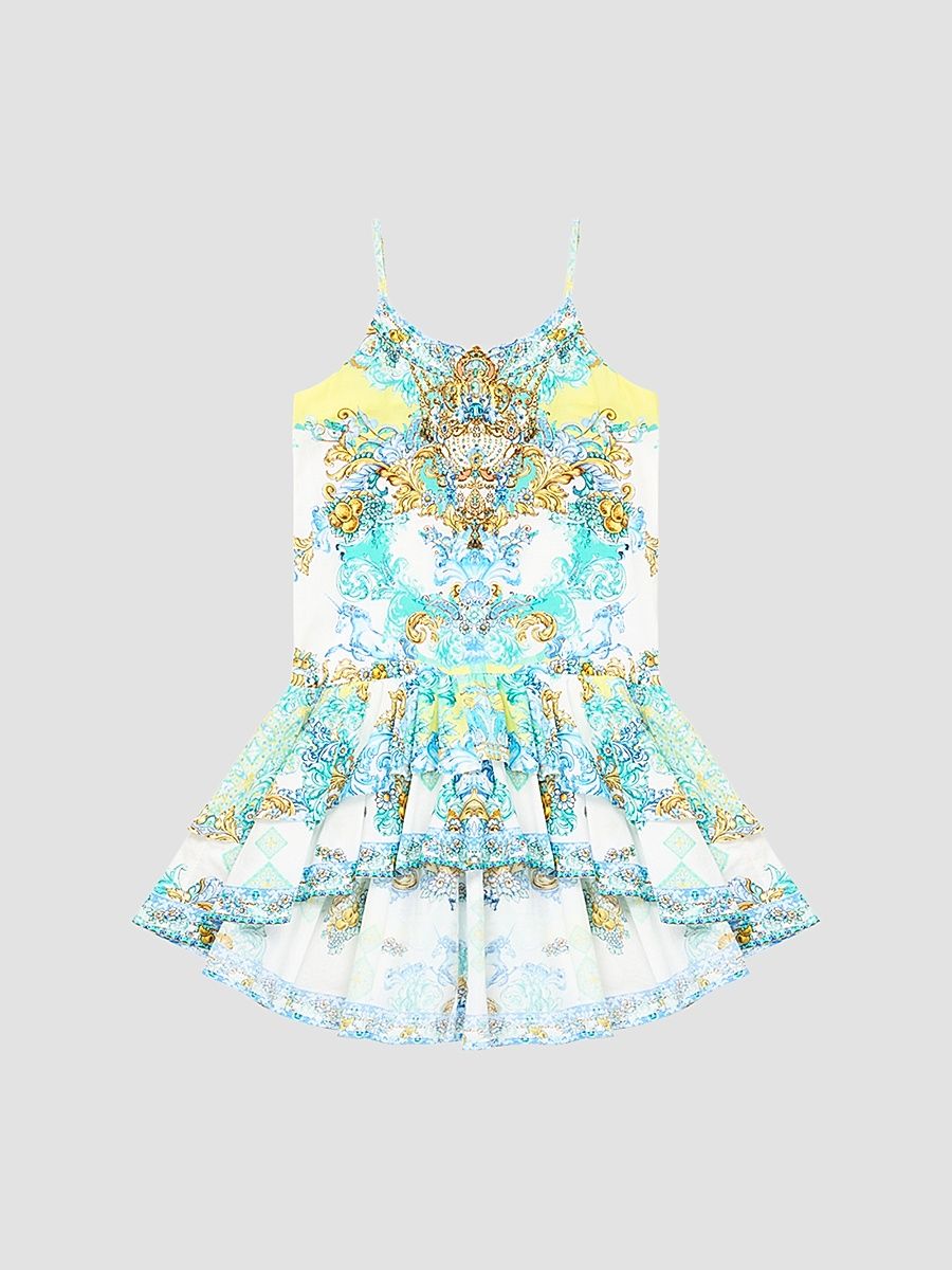 Little Girl's & Girl's Printed High-Low Dress - Size 8