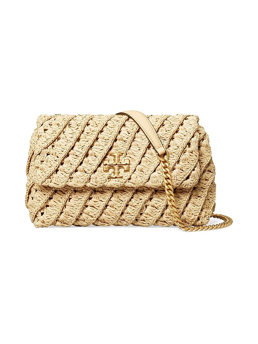 Women's Small Kira Woven Shoulder Bag - Natural
