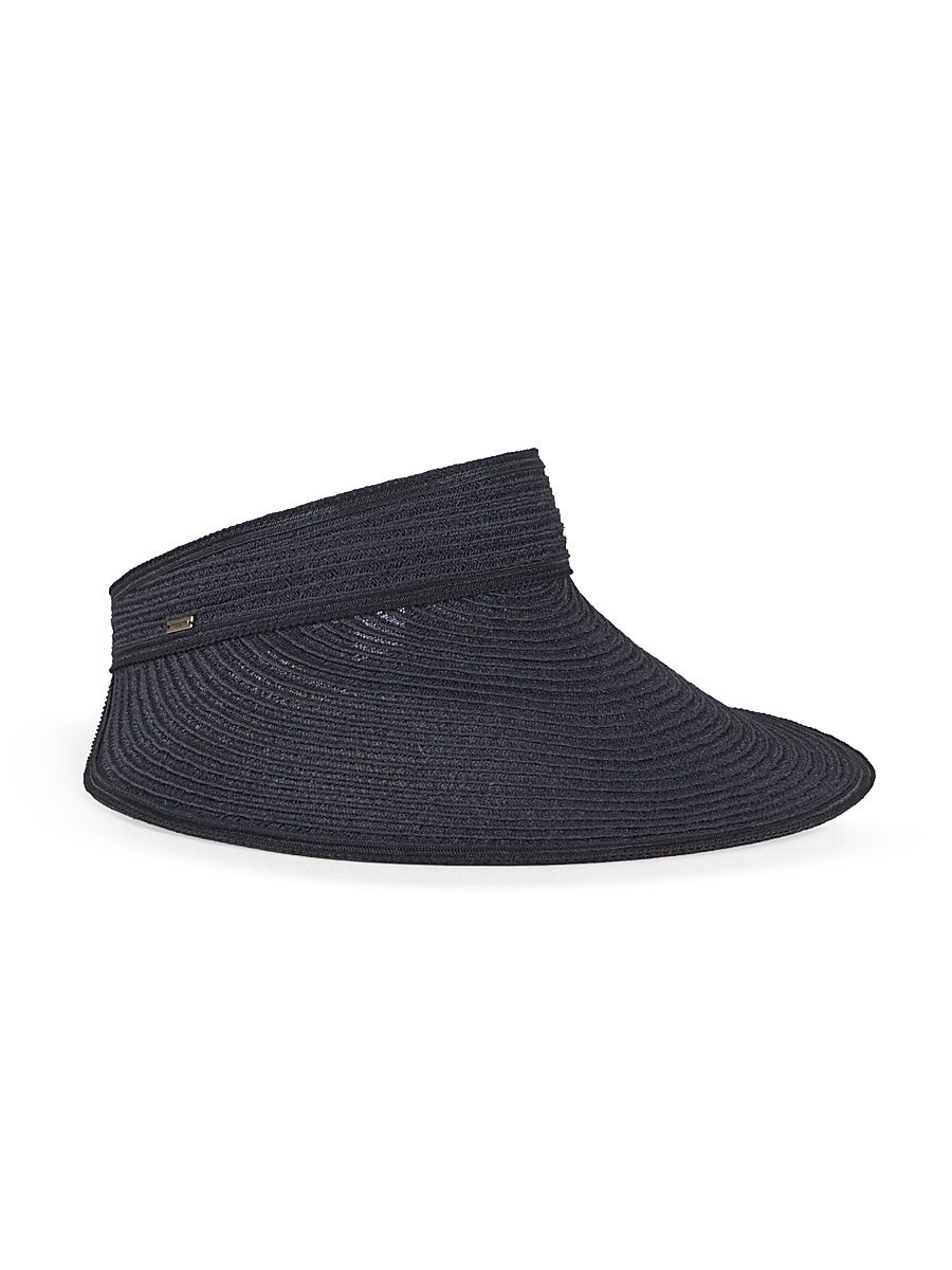 Women's Trixie Hemp-Blend Packable Visor - Black
