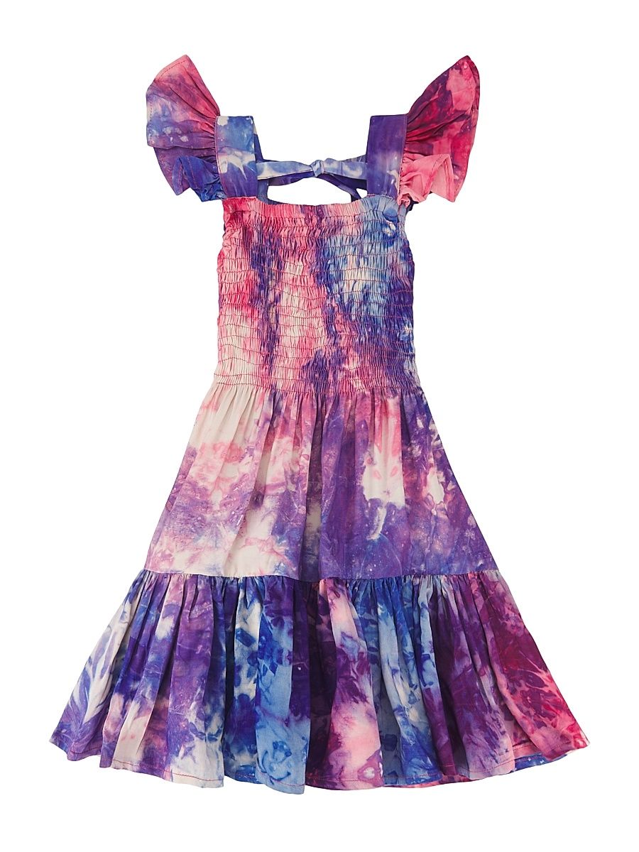Baby Girl's, Little Girl's & Girl's Siji Tie-Dye Smocked Dress - Size 7