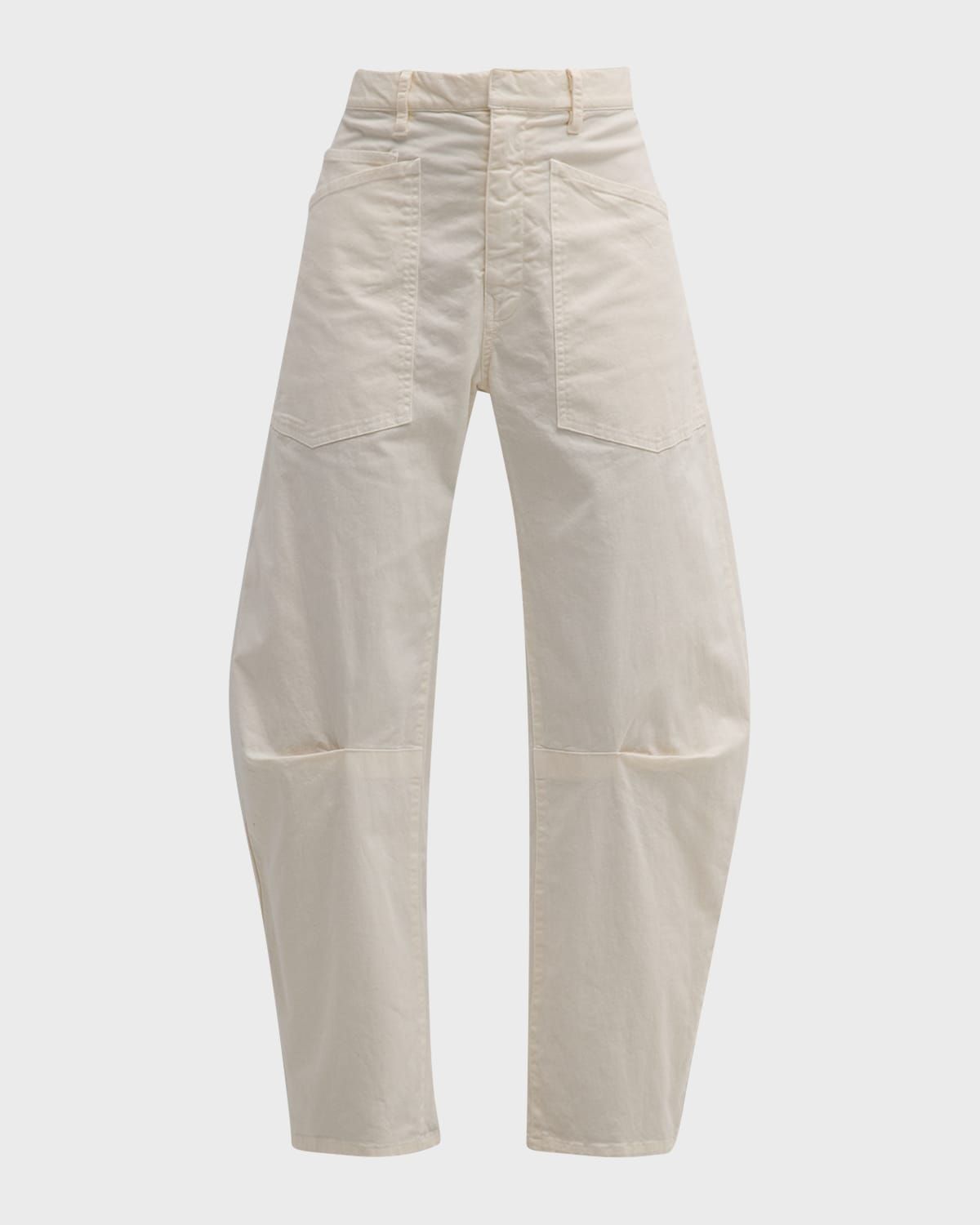 Shon Mid-Rise Cropped Pants