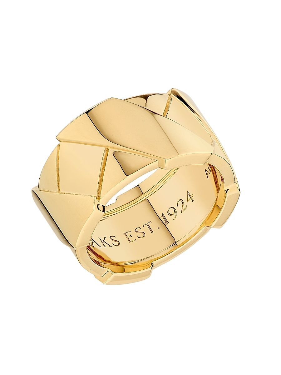 Women's Helix Large 18K Yellow Gold Ring - Yellow Gold - Size 10
