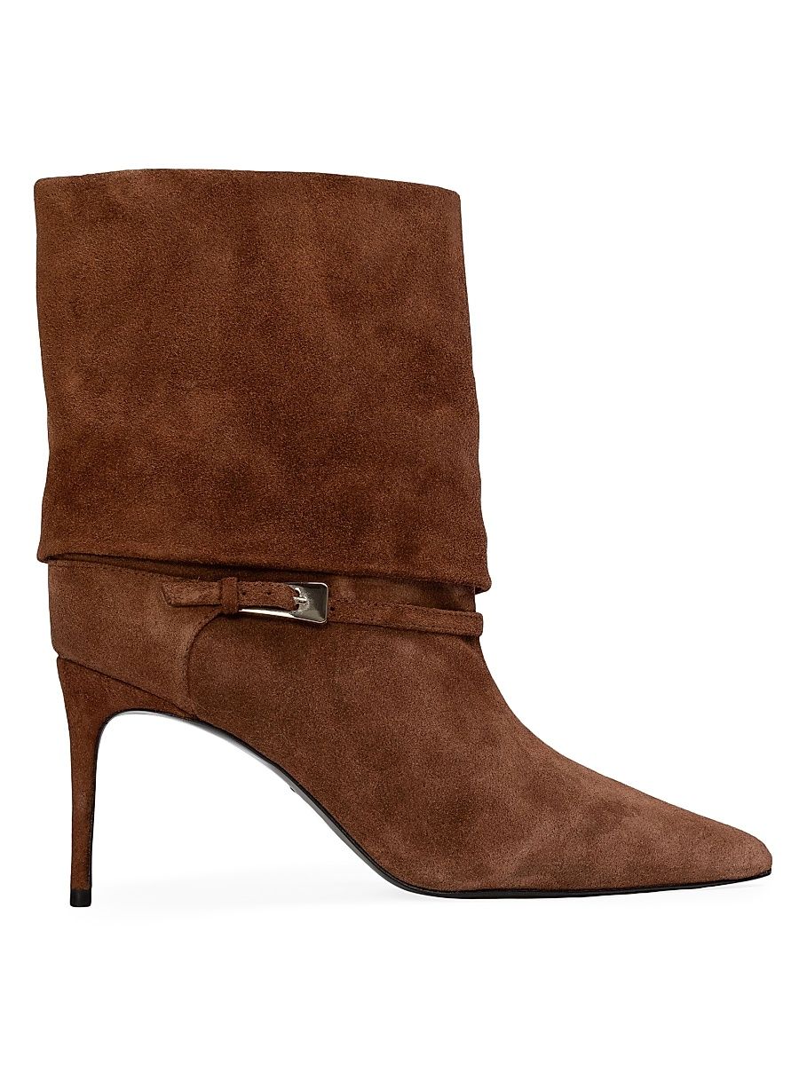 Women's Simone 80MM Suede Boots - Brownie Suede - Size 11