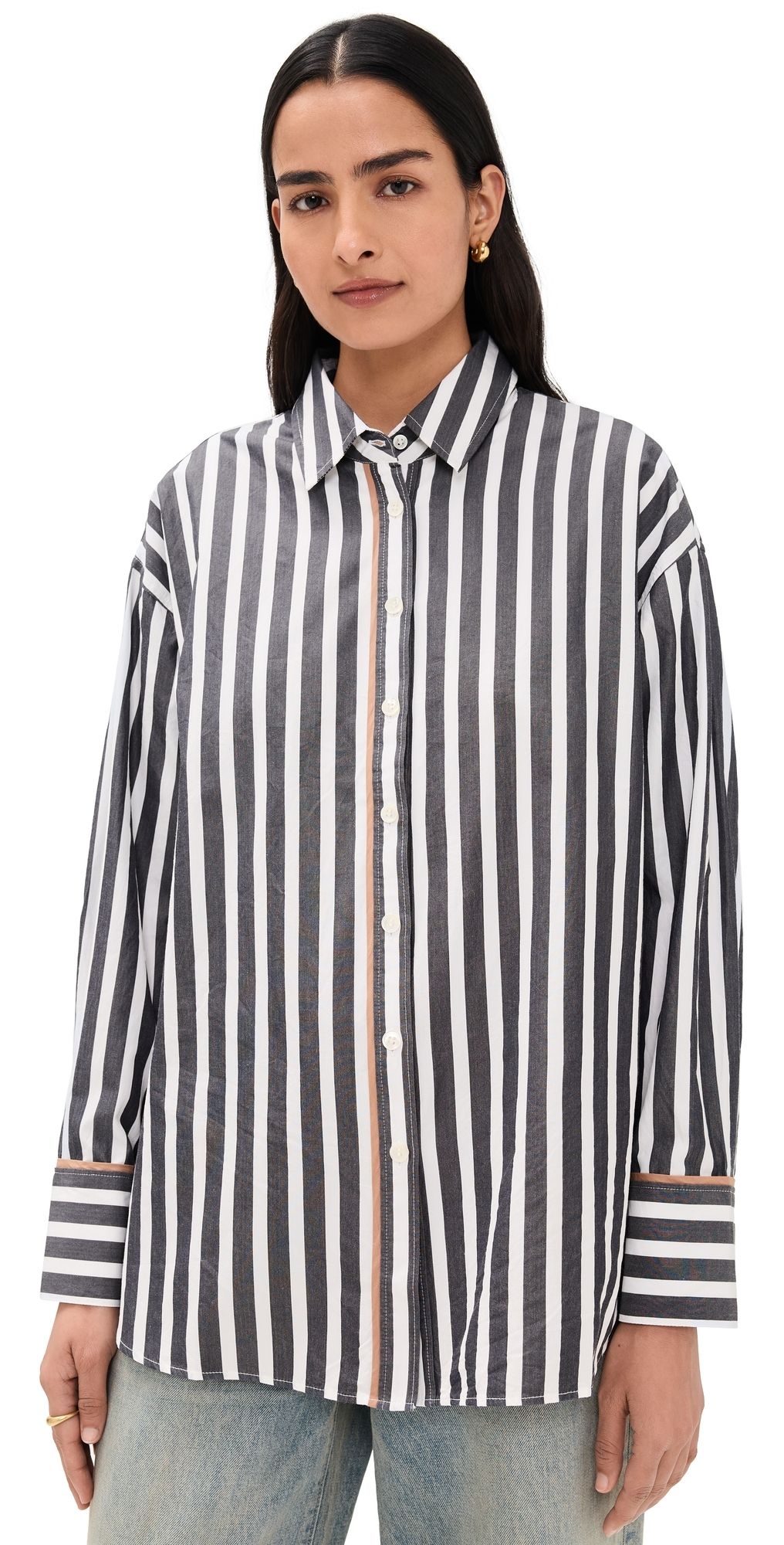 XIRENA Gillian Shirt Ink Stripe L