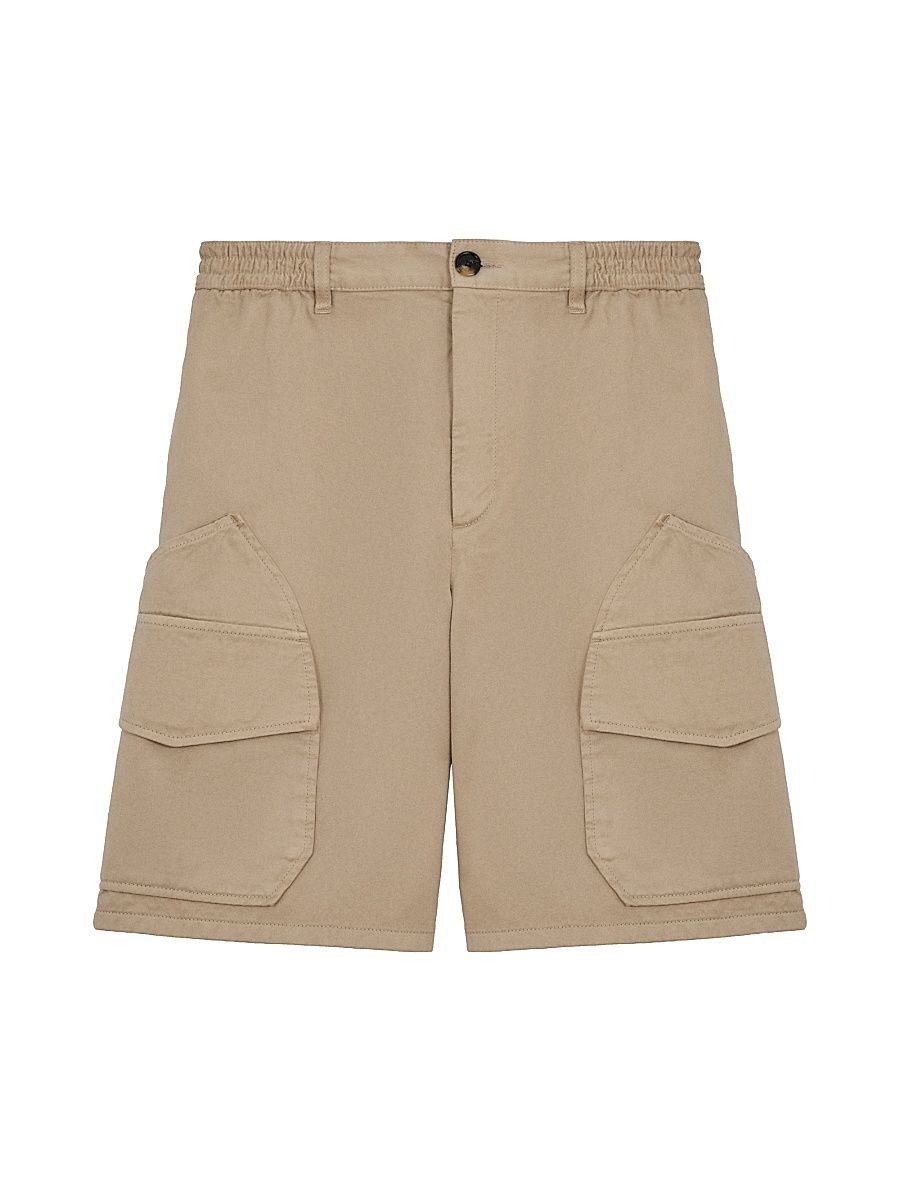 Men's LOEWE x Paula's Ibiza Washed Cotton Cargo Shorts - Sand - Size 38