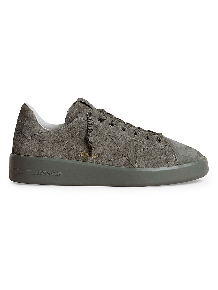 Men's Pure Star 40MM Suede Sneakers - Military Green - Size 14