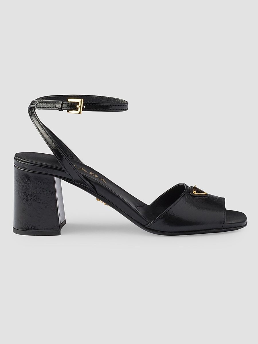 Women's Leather Sandals - Black - Size 4.5