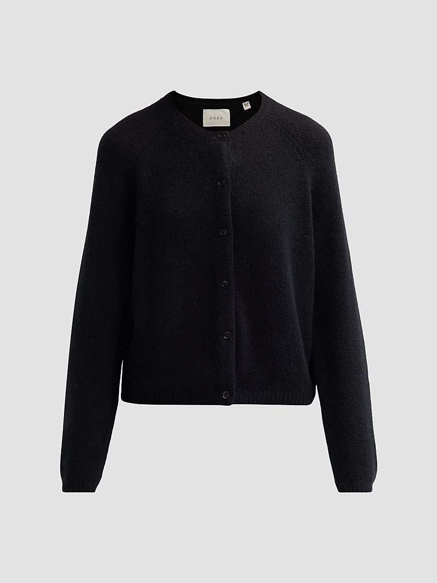 Women's Peroline Cashmere Cardigan - Black - Size XL