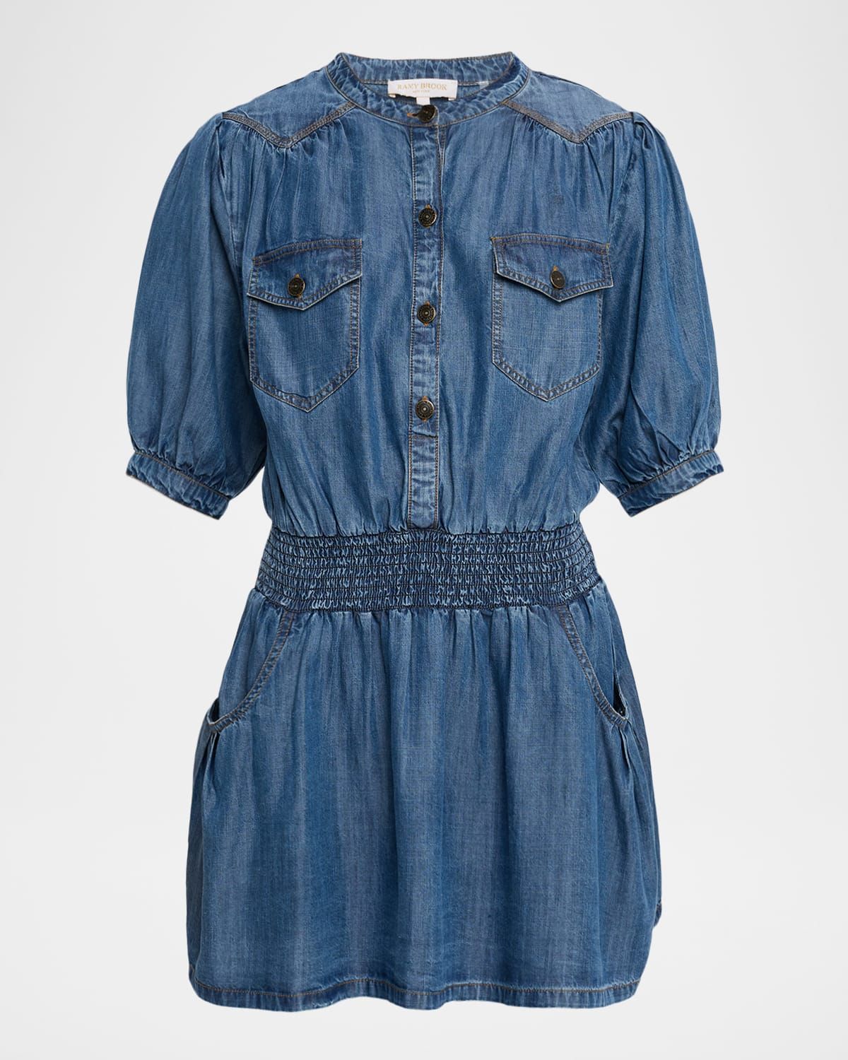 Norman Chambray Mini Shirtdress