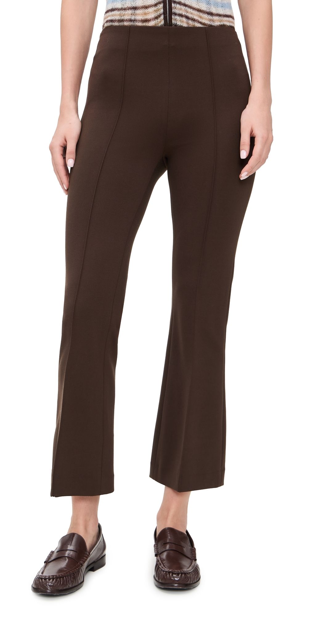 rag & bone Irina Kick Flare Pants Coffee M
