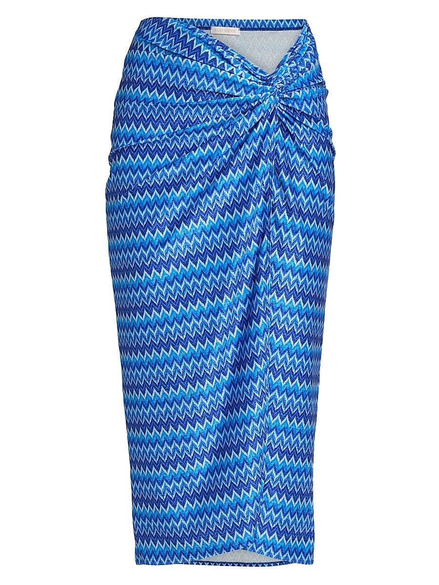 Women's Xana Wave Cover-Up Skirt - Ocean Wave - Size Large