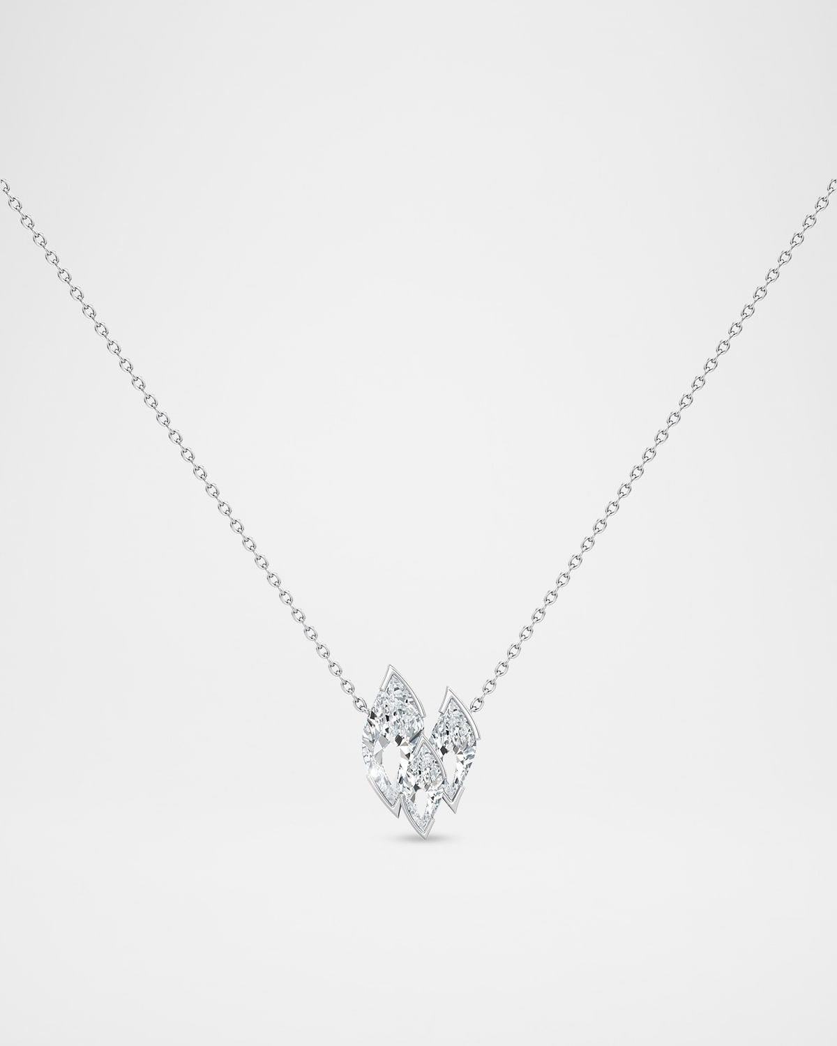 Flame Lab-Grown Diamond Pendant Necklace