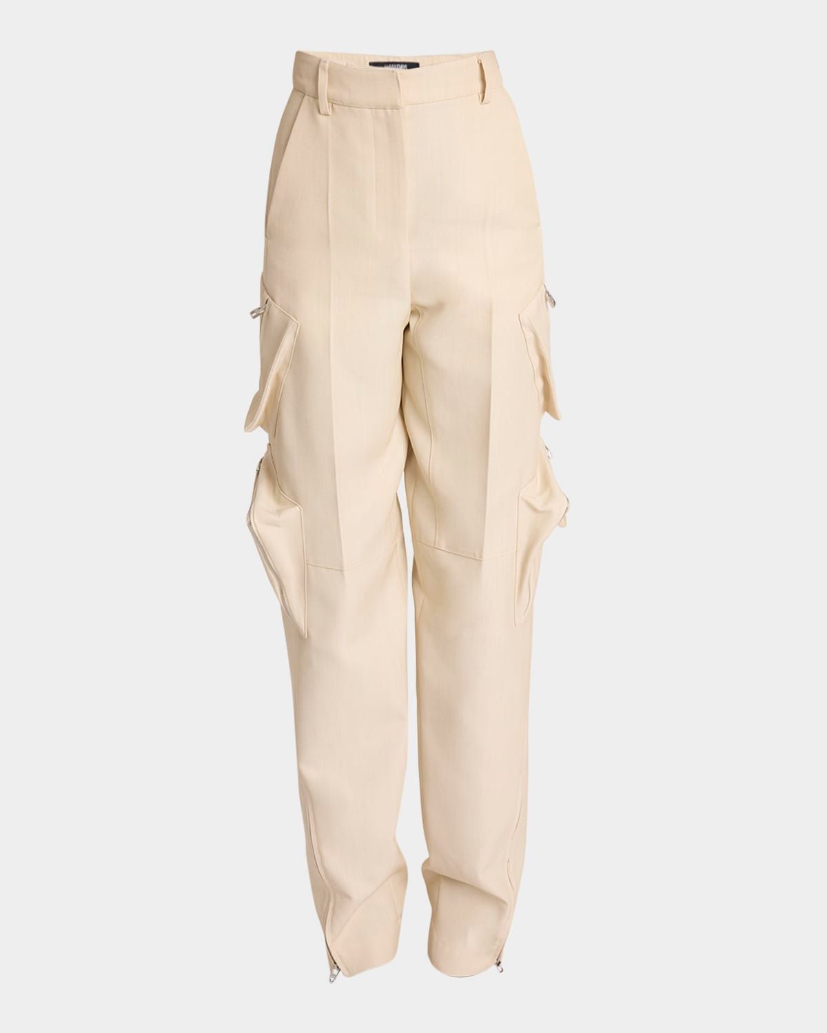 Atelier Zip-Hem Straight-Leg Cargo Pants