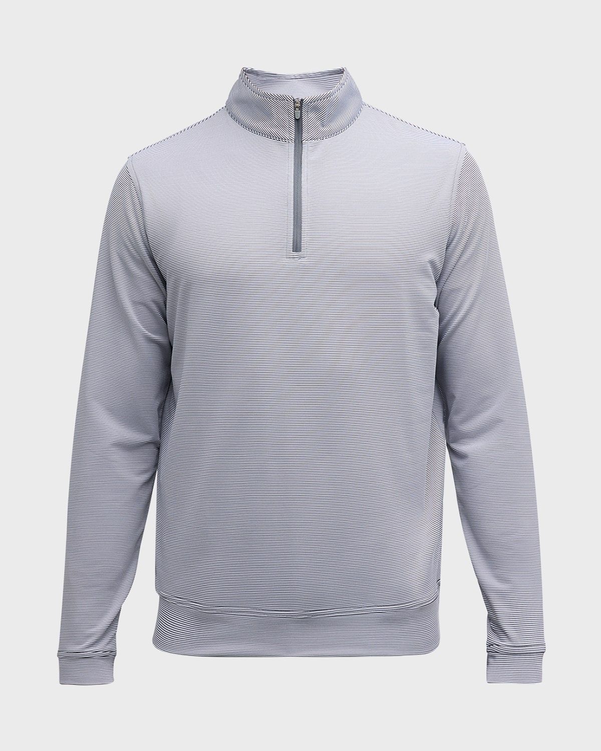 Men & apos;s Perth Micro-Stripe Half-Zip Sweater