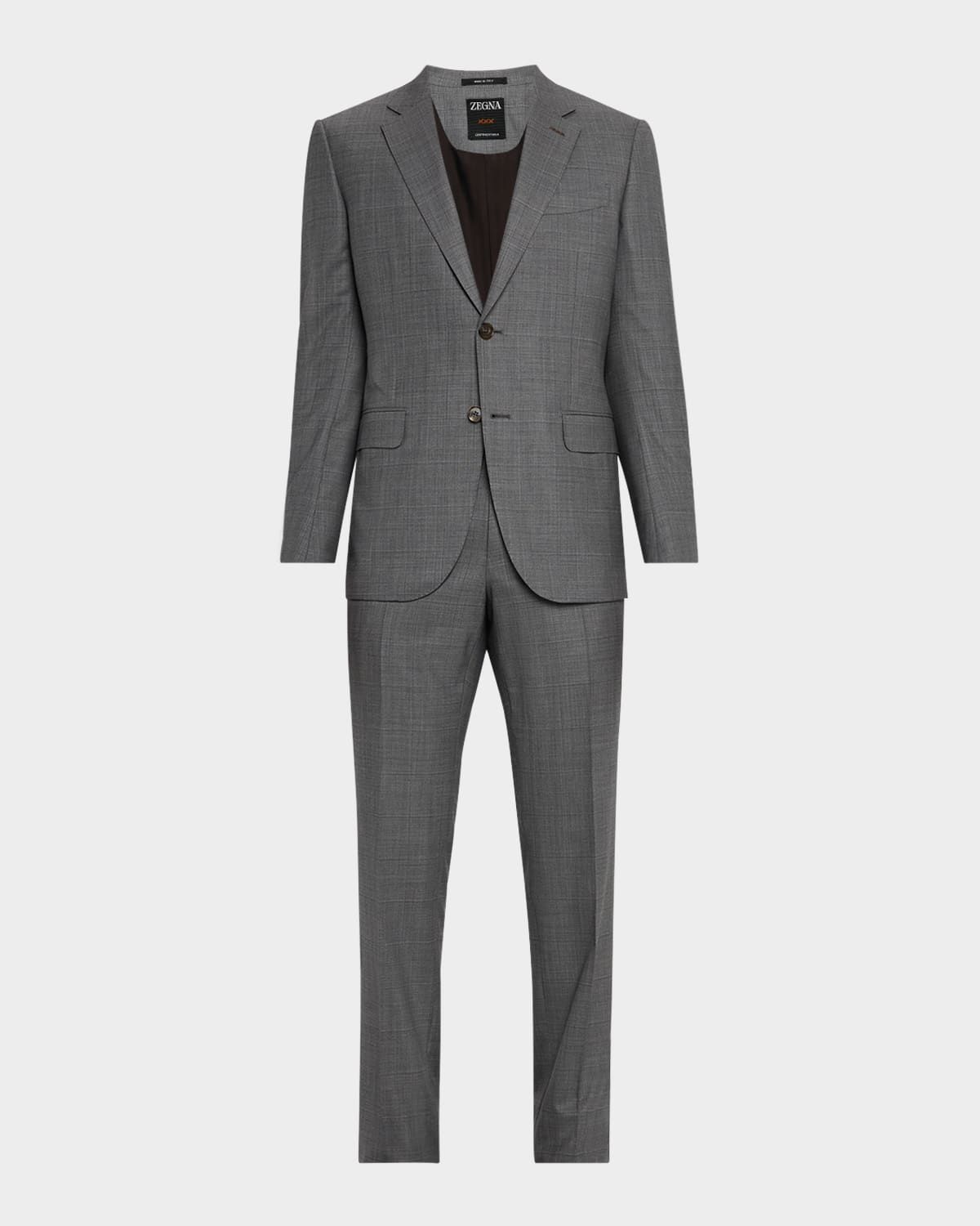 Men & apos;s Windowpane Couture Suit