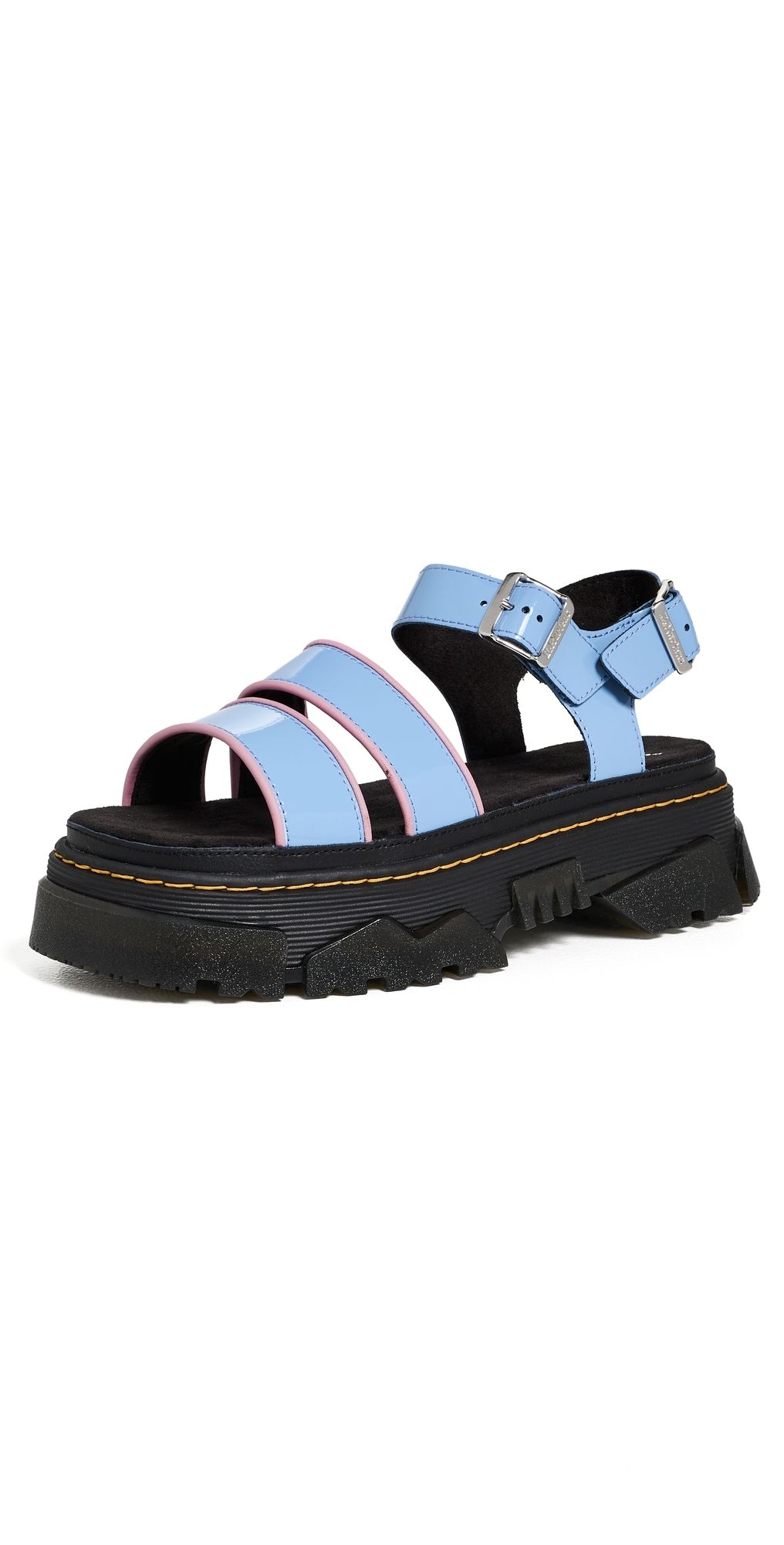 Dr. Martens Mattison Sandals Cornflower Blue Soft Patent 6