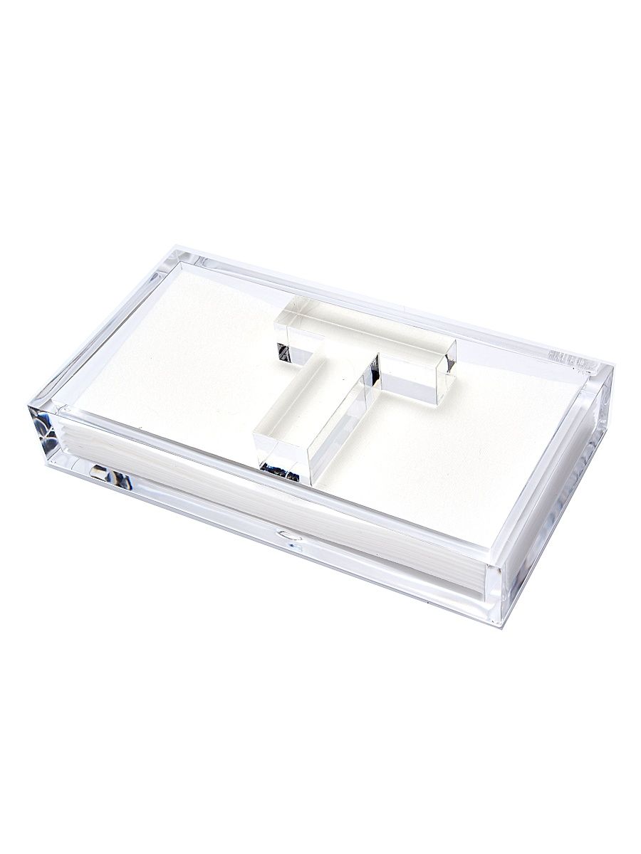 Initial Guest Napkin Holder - T