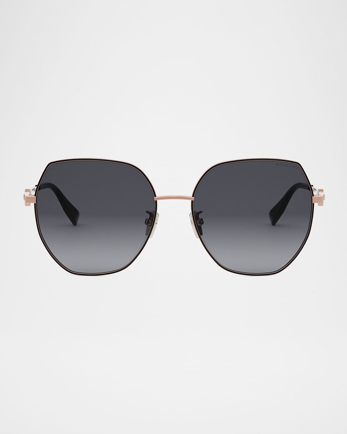 Round Metal & Nylon Sunglasses