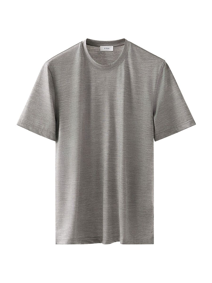 Men's Merino Wool T-Shirt - Grey - Size XXL