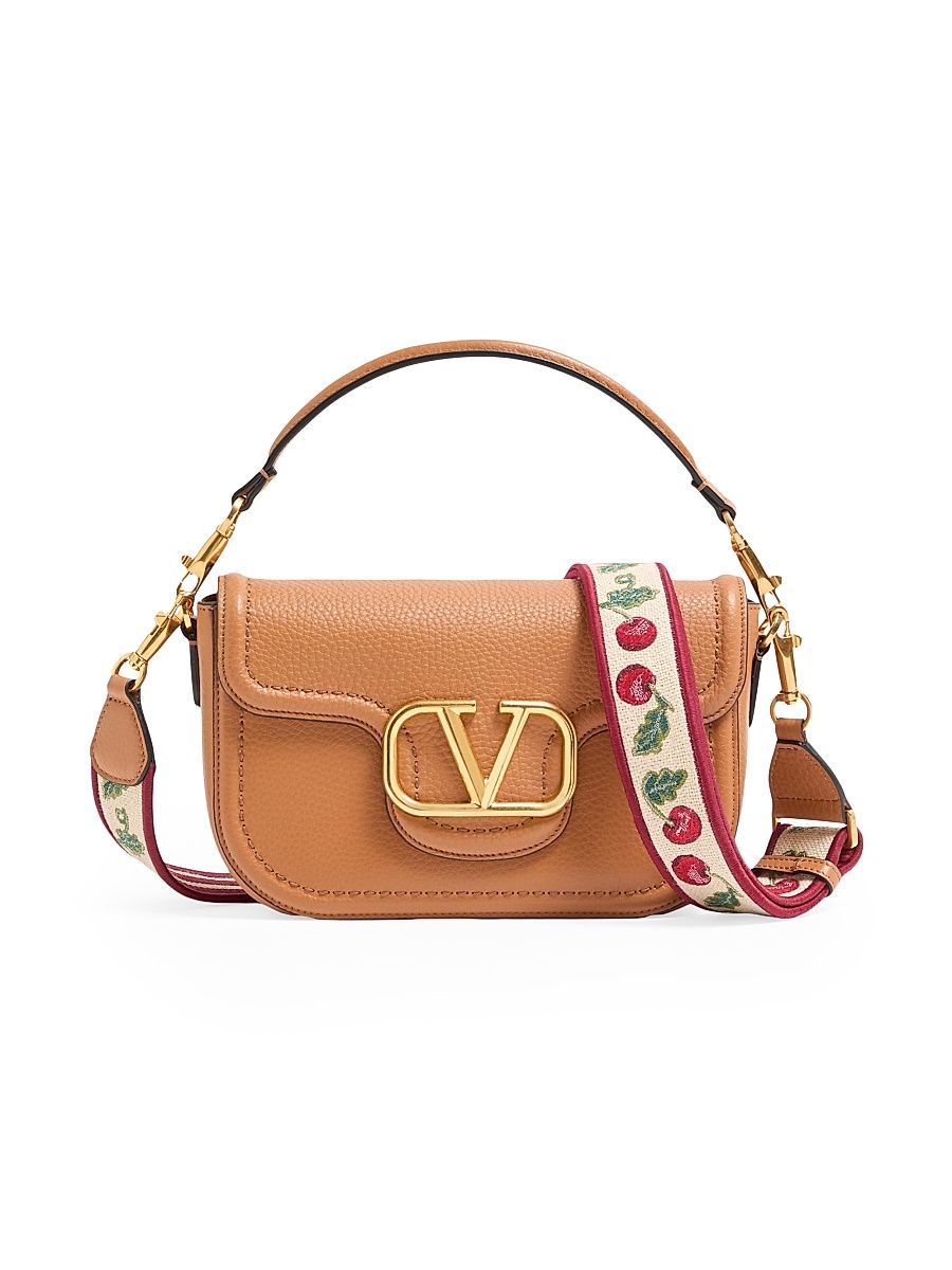Women's Alltime Shoulder Bag in Grainy Calfskin - Almond