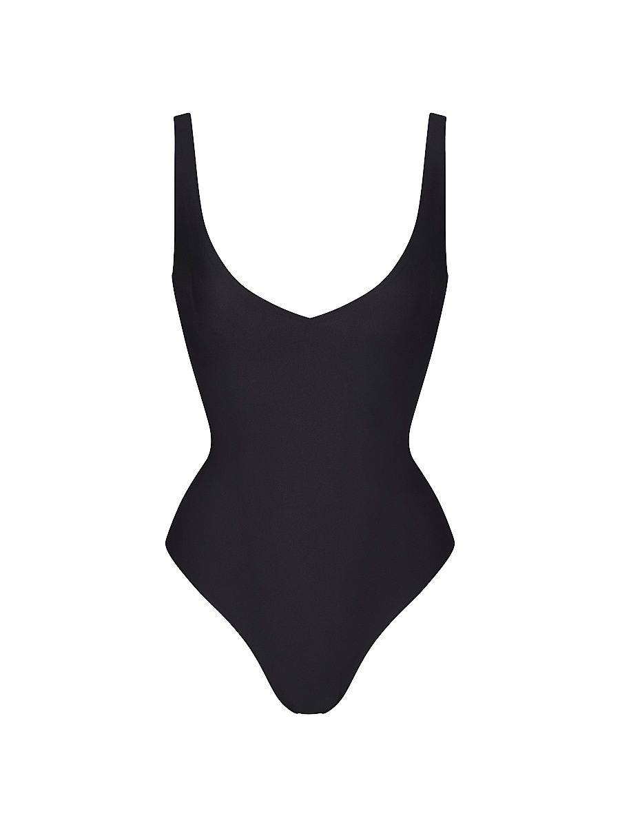 Women's Body Plunge Bodysuit - Onyx - Size Large