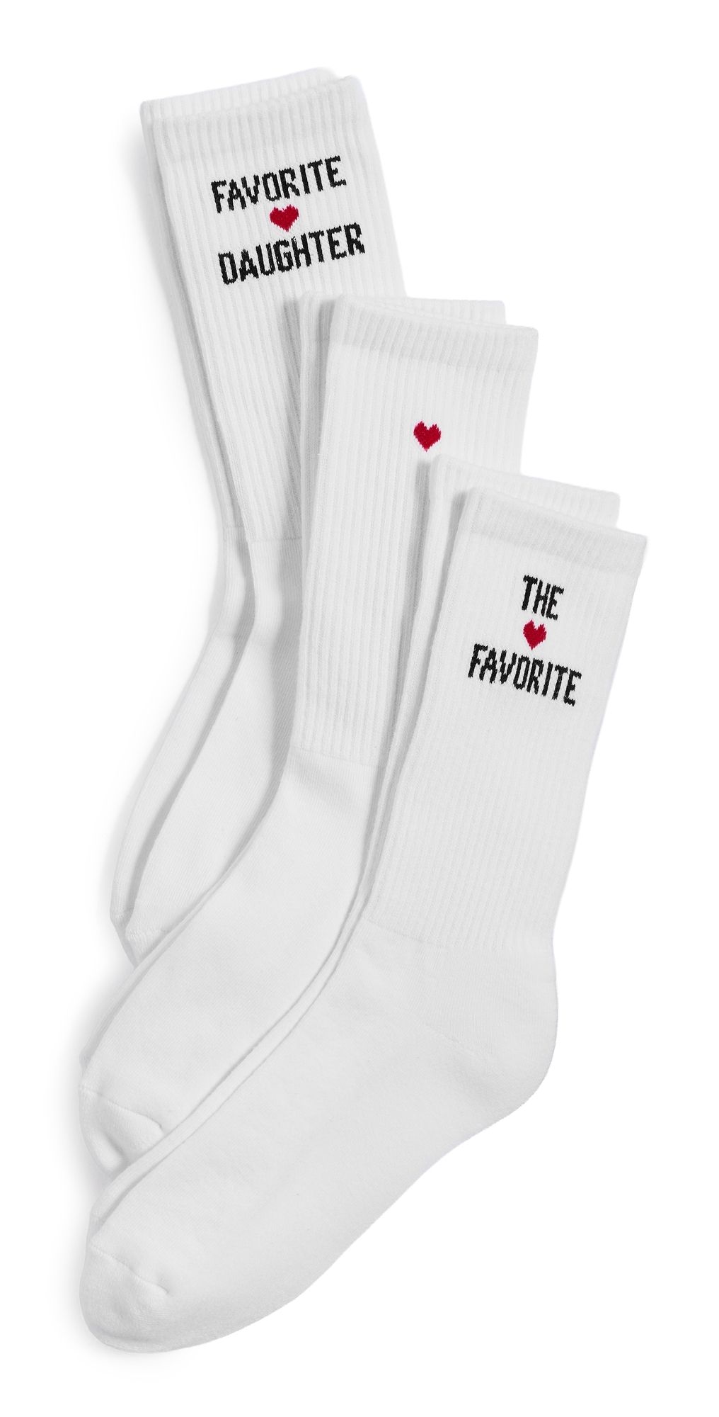 Favorite Daughter The Heart Socks Box Set White One Size