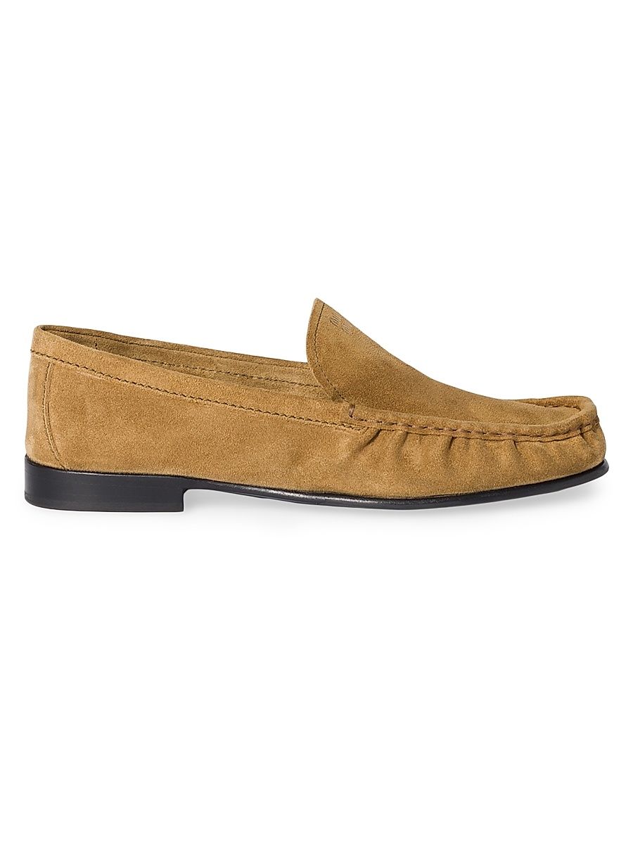 Women's Suede Loafers - Beige - Size 10.5