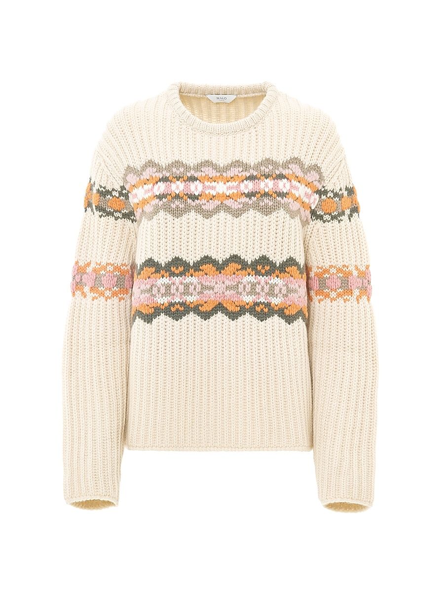 Women's Freya Crewneck Cashmere Sweater - Soy Milk - Size Large