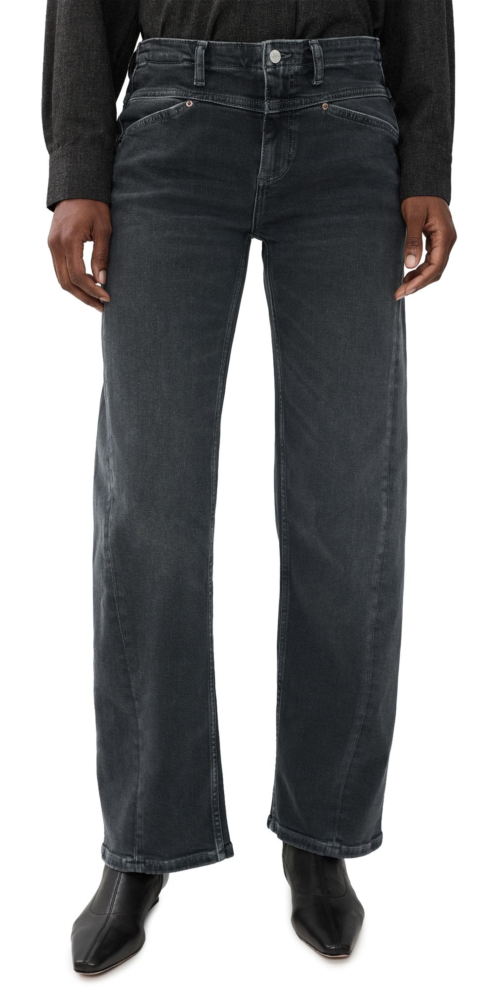 LE JEAN Selena Long Jeans Fade to Black 30
