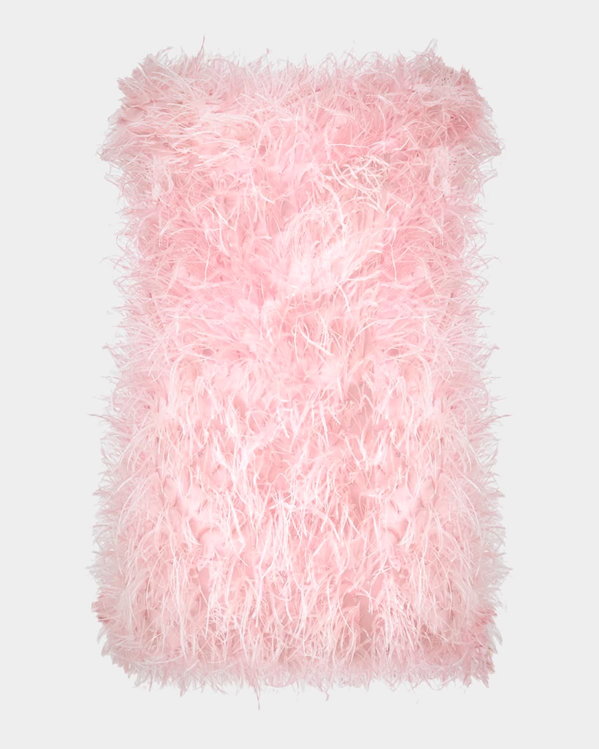 Juniper Strapless Faux Feather Mini Dress