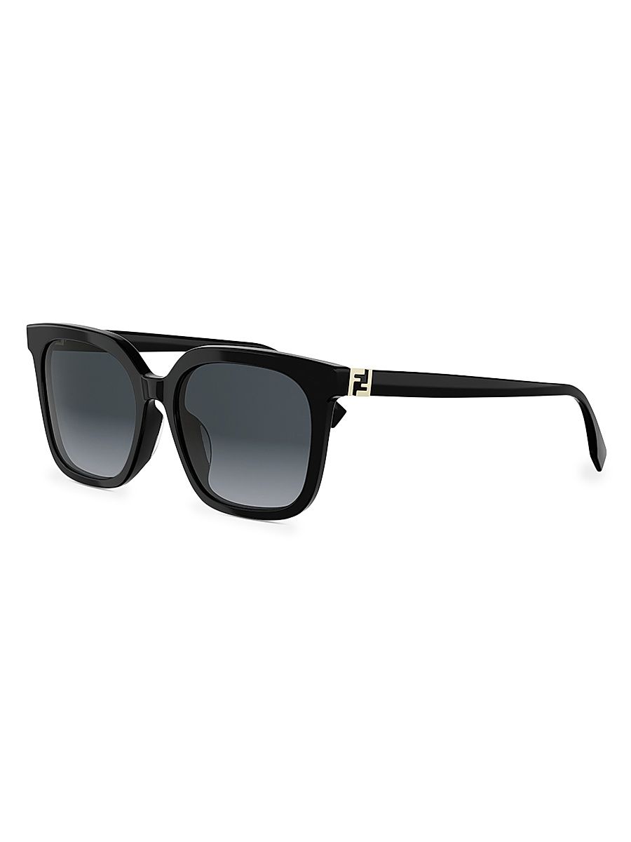Women's 56MM Square Sunglasses - Black
