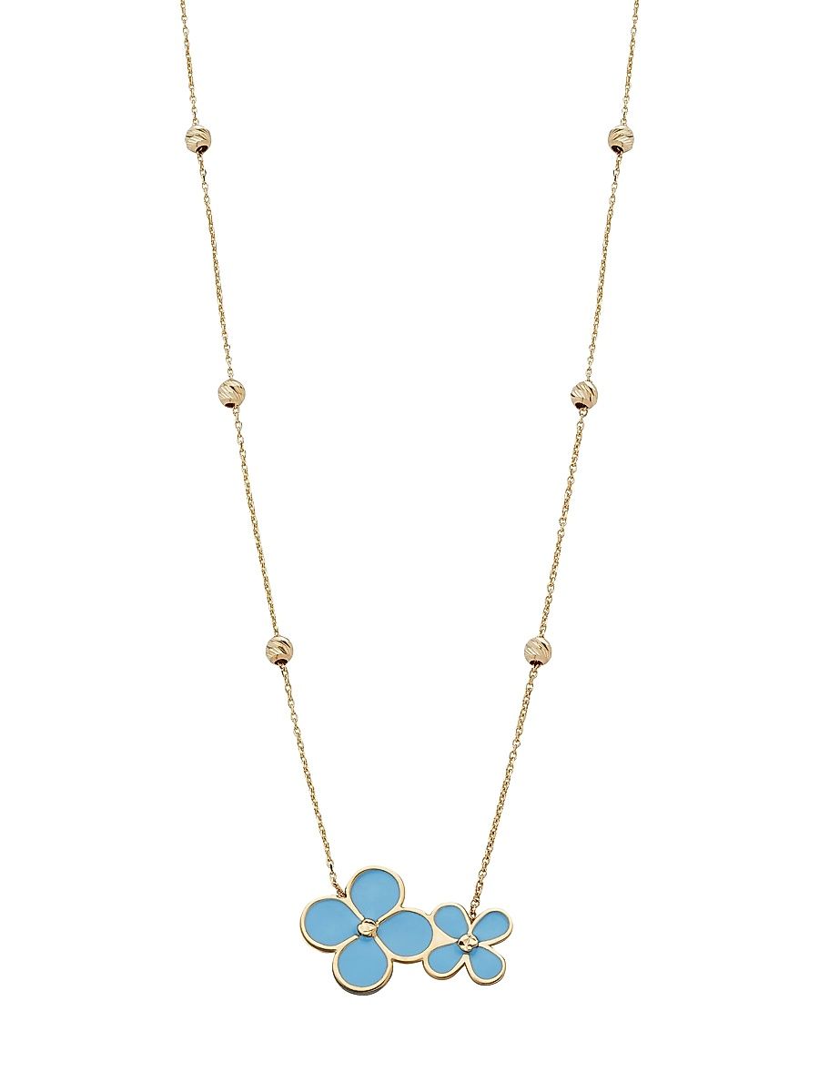 Women's 14K Yellow Gold Spring Bloom Pendant Necklace - Yellow Gold
