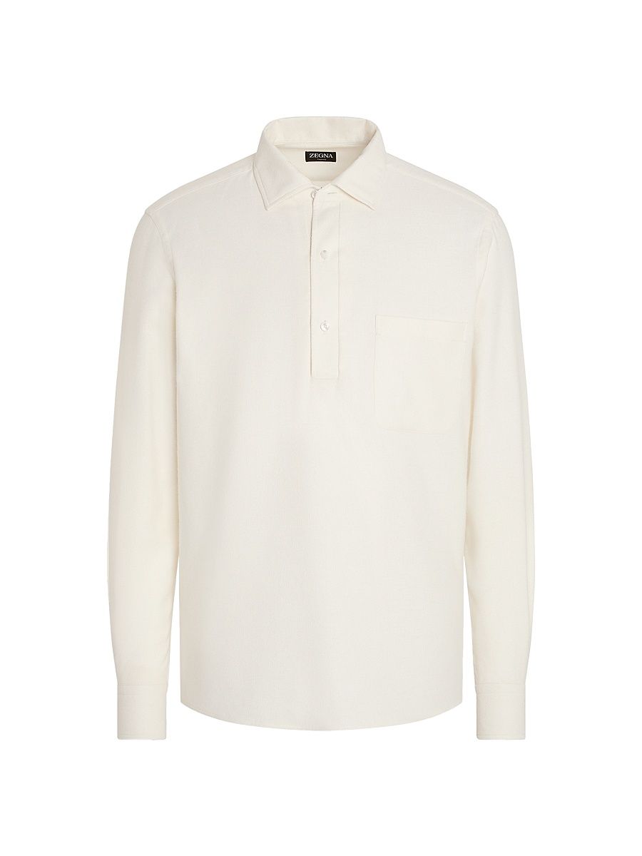 Men's Cashco Shirt - White Melange - Size XXL