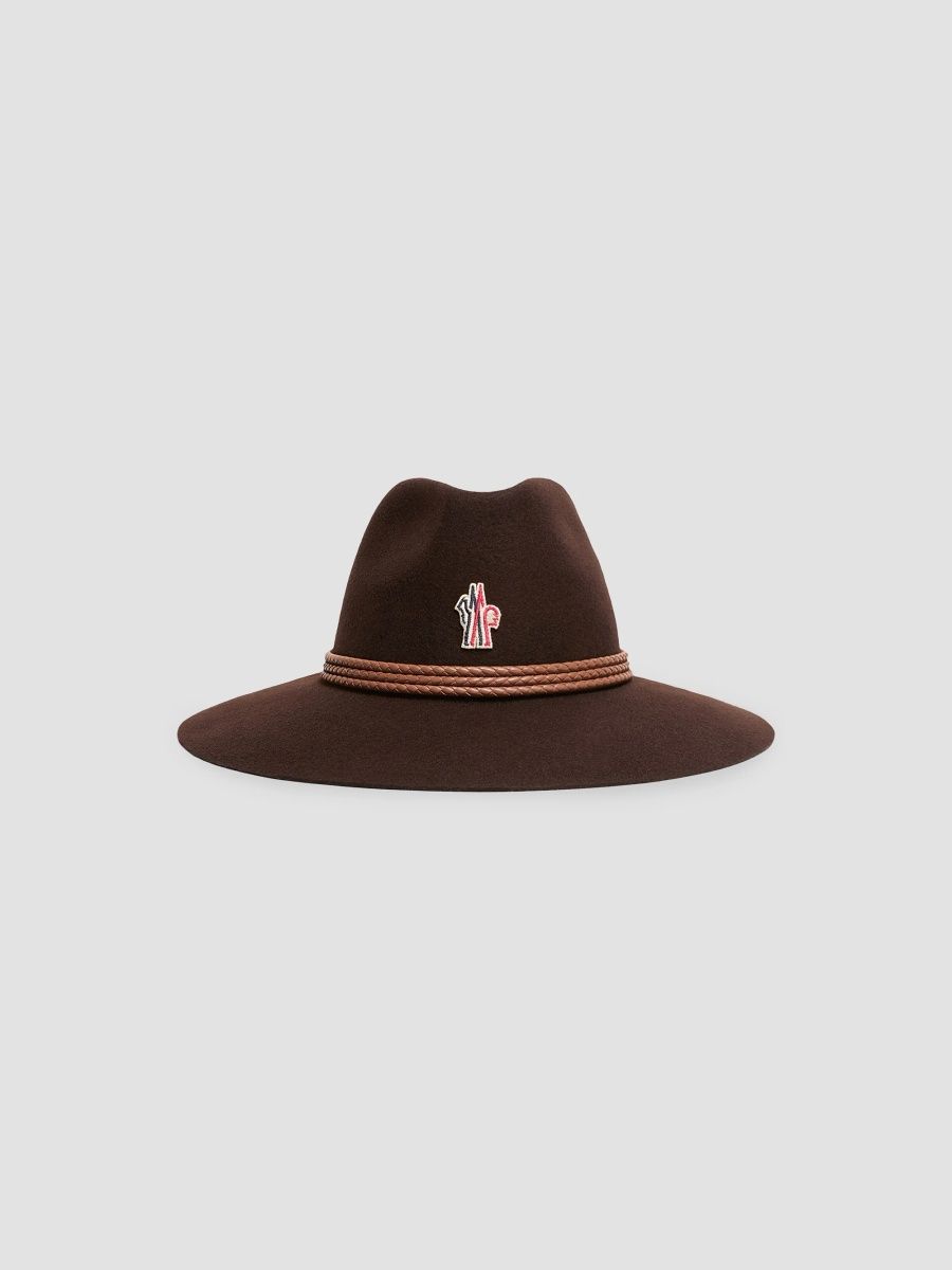 Moncler Grenoble Women's Hat in Wool - Brown - Size Medium